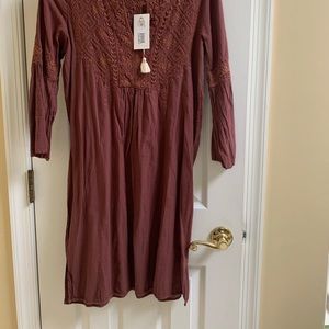 Johnny Was summer dress rust color